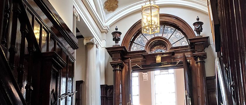 front entrance of College hall